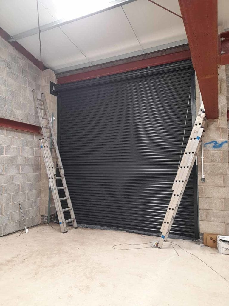 Industrial Powder Coated Roller Shutters Internal