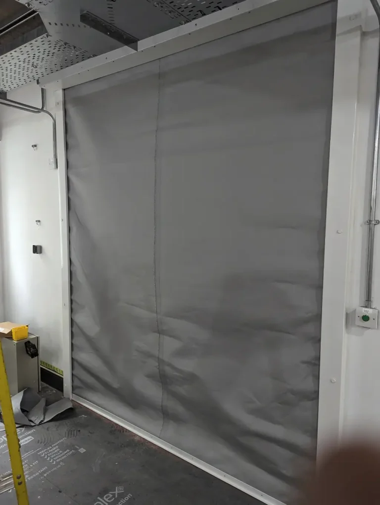 warehouse fire curtain serviced in bromley